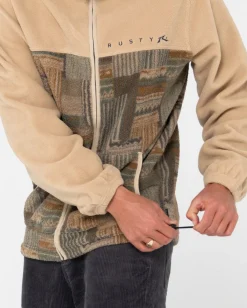 Forro Polar Con Cremallera Completa Y Paneles Shag><noscript><img width=