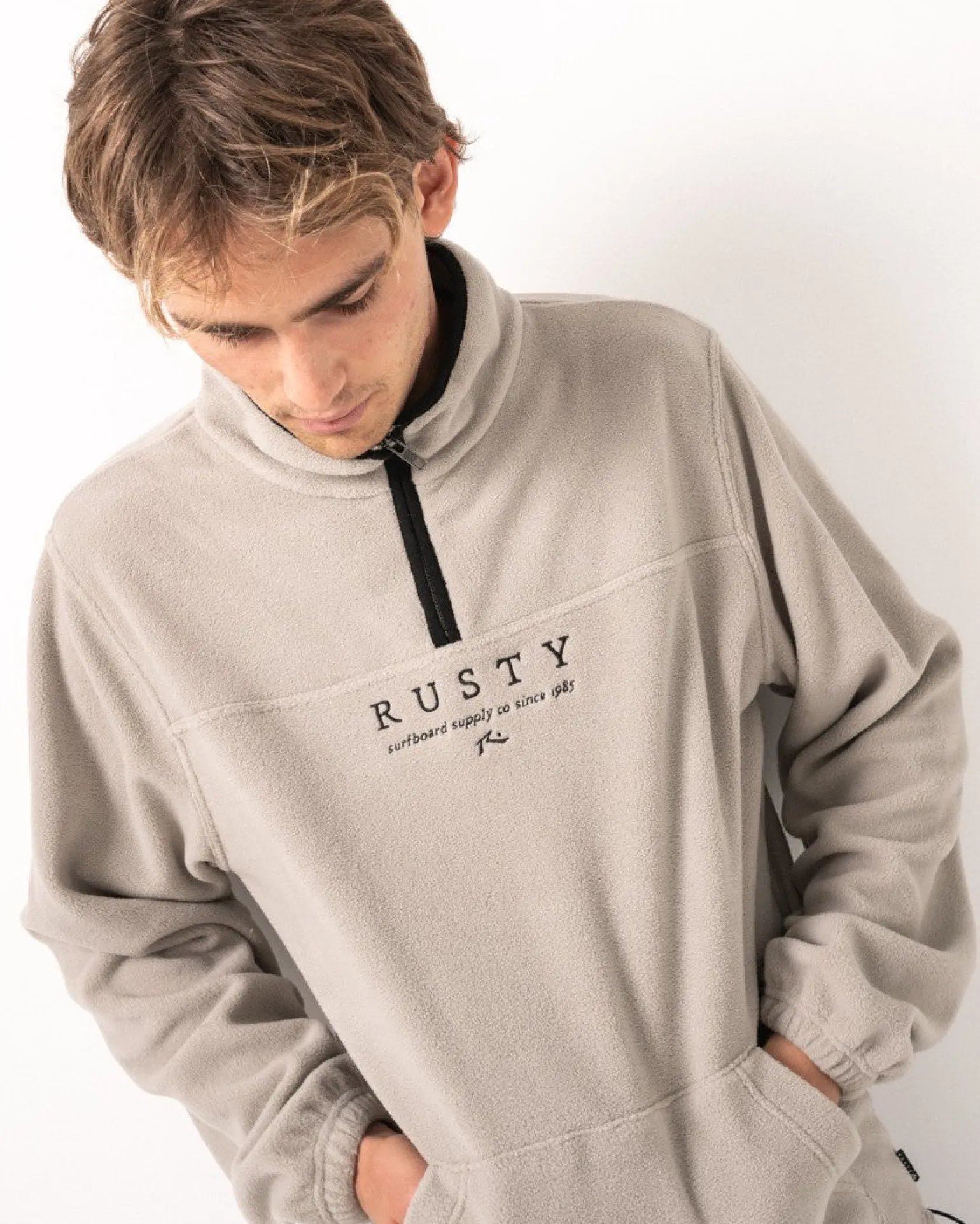 Forro Polar Con Cremallera De 1/4 Big Bang>Rusty Store