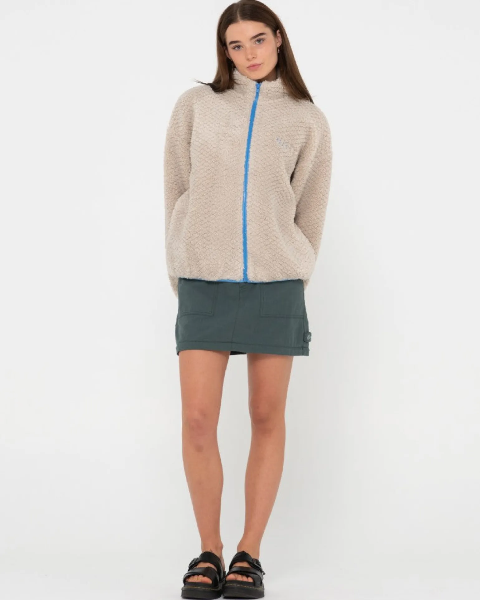 Forro Polar Con Cremallera Ollie Sherpa>Rusty Outlet
