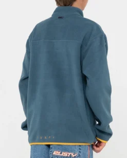 Forro Polar Polarizado Con Cremallera De 1/4 Para Nino><noscript><img width=