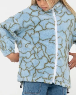 Forro Polar Sherpa Con Cremallera Low Tides Para Nina><noscript><img width=