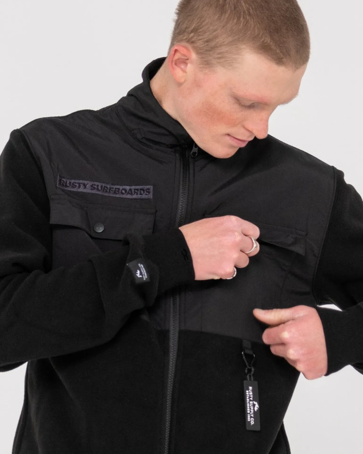 Forro Polar Utilitario Con Cremallera>Rusty Sale