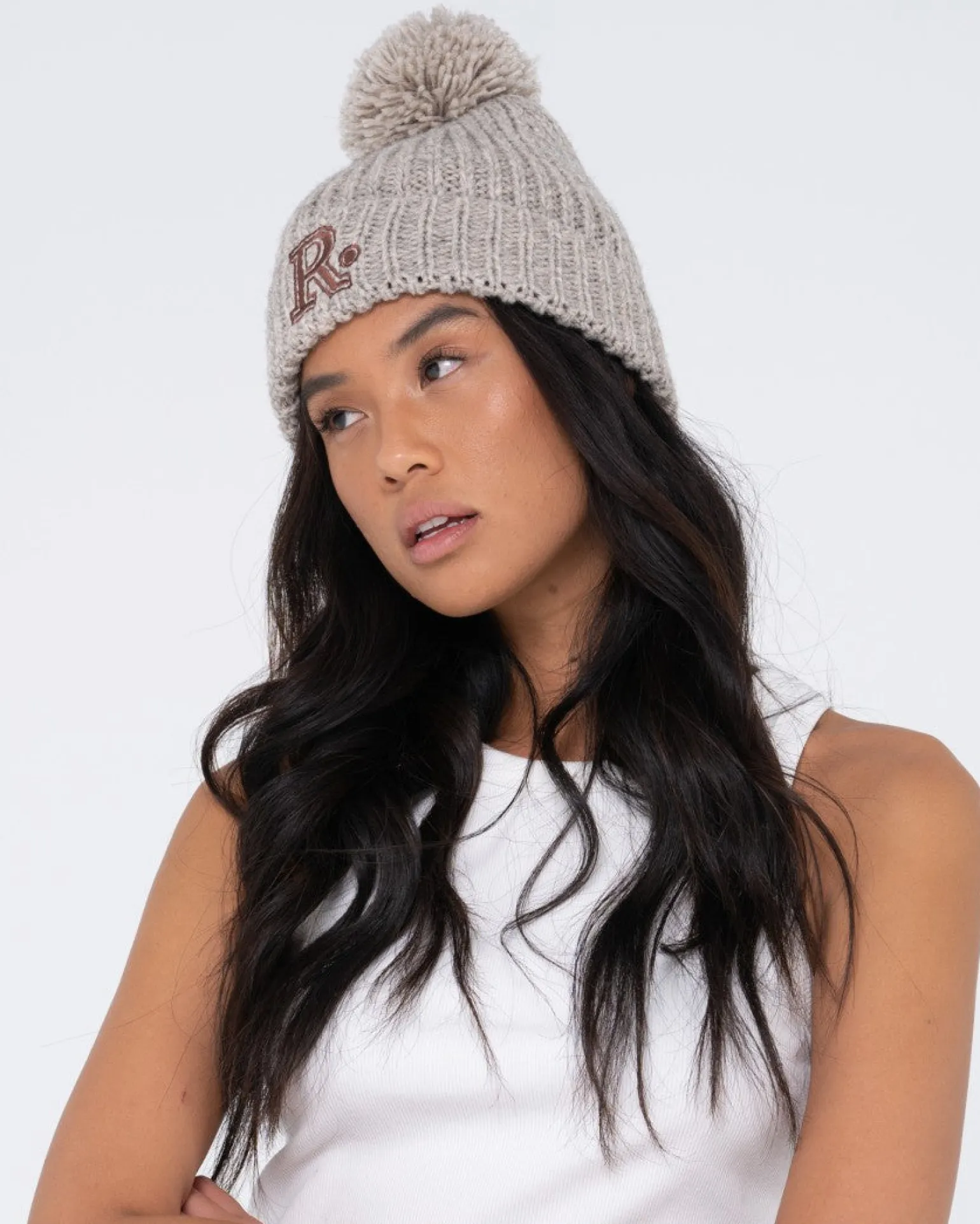 Gorro Con Pompon Bordado Academy>Rusty Cheap