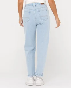 Jean Mom Recto De Talle Alto>Rusty Hot