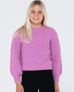 Jersey De Punto Con Cuello Redondo Loulou Para Nina>Rusty Shop