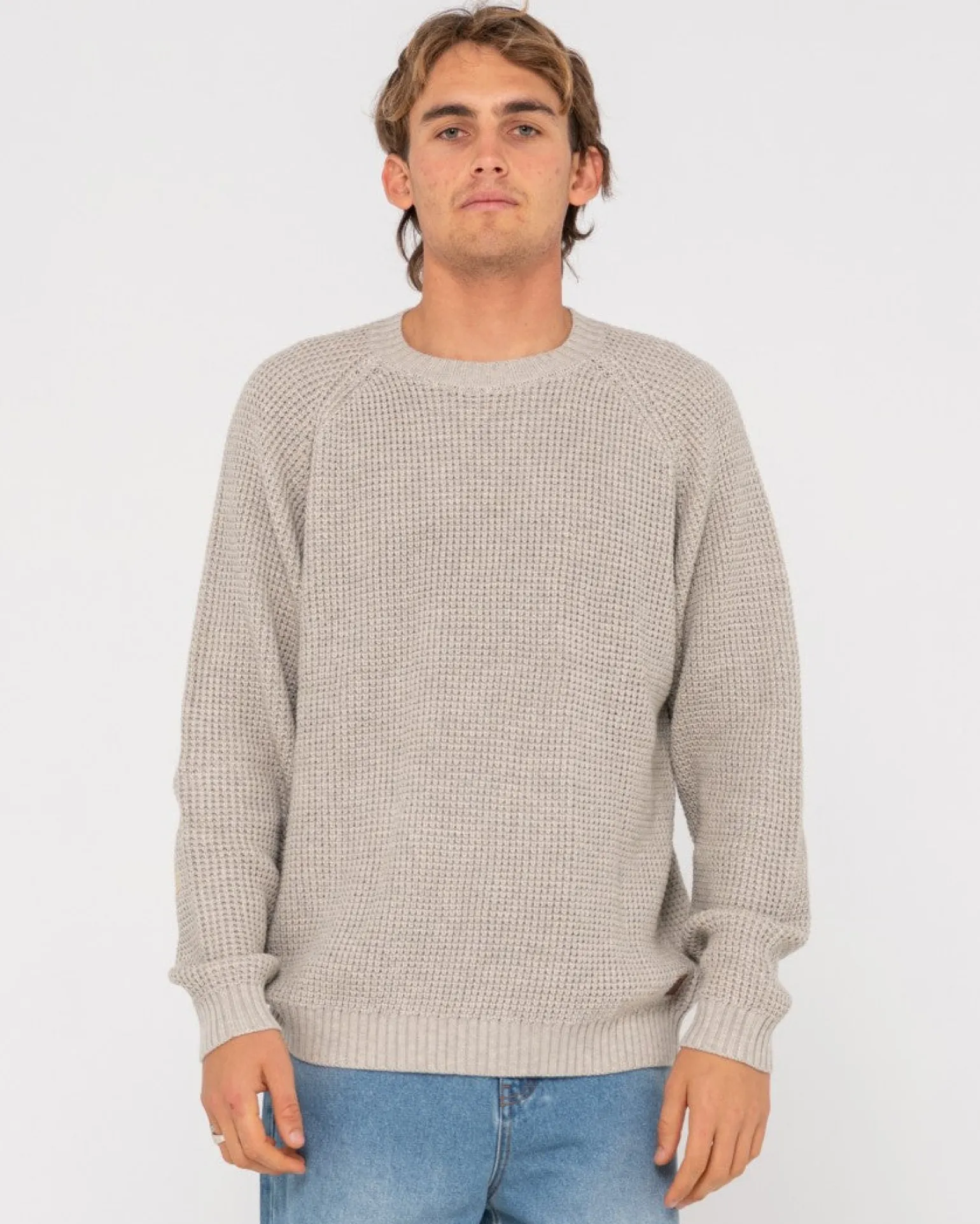 Jersey De Punto Con Cuello Redondo>Rusty Clearance