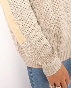 Jersey De Punto Con Cuello Redondo><noscript><img width=