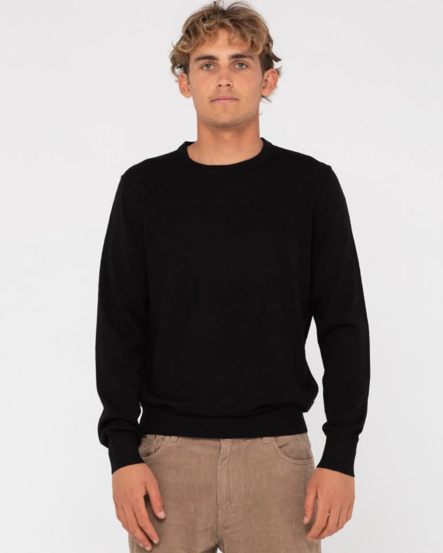 Jersey De Punto Con Cuello Redondo De Lana Ligera>Rusty Sale