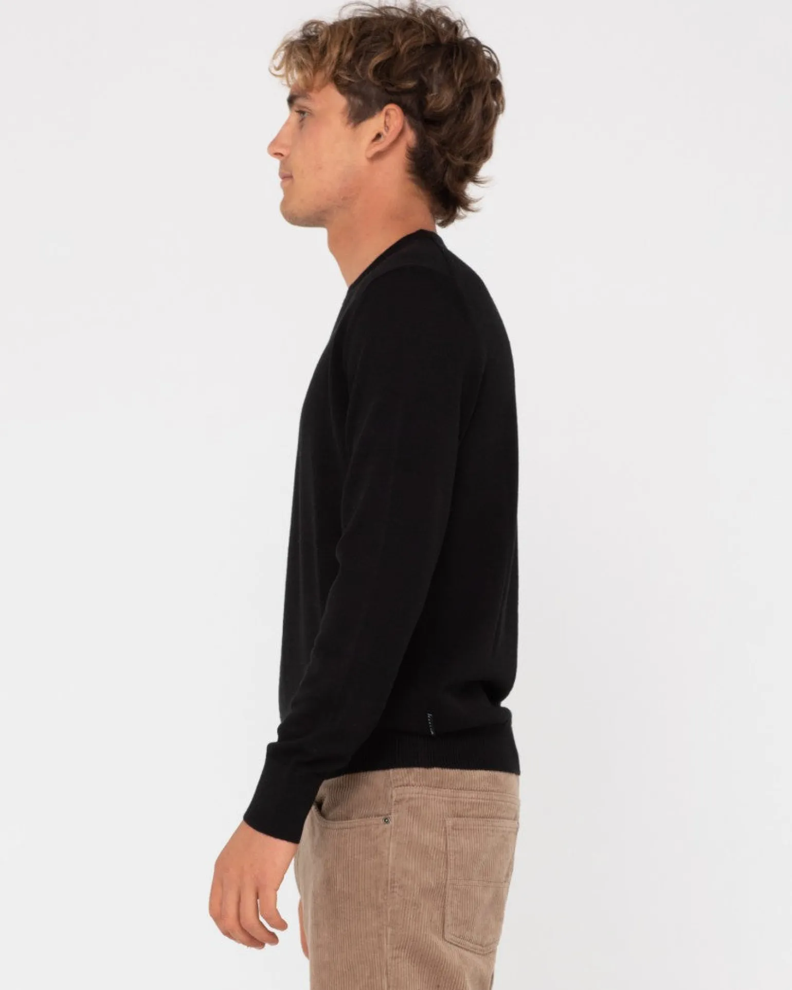 Jersey De Punto Con Cuello Redondo De Lana Ligera>Rusty Sale
