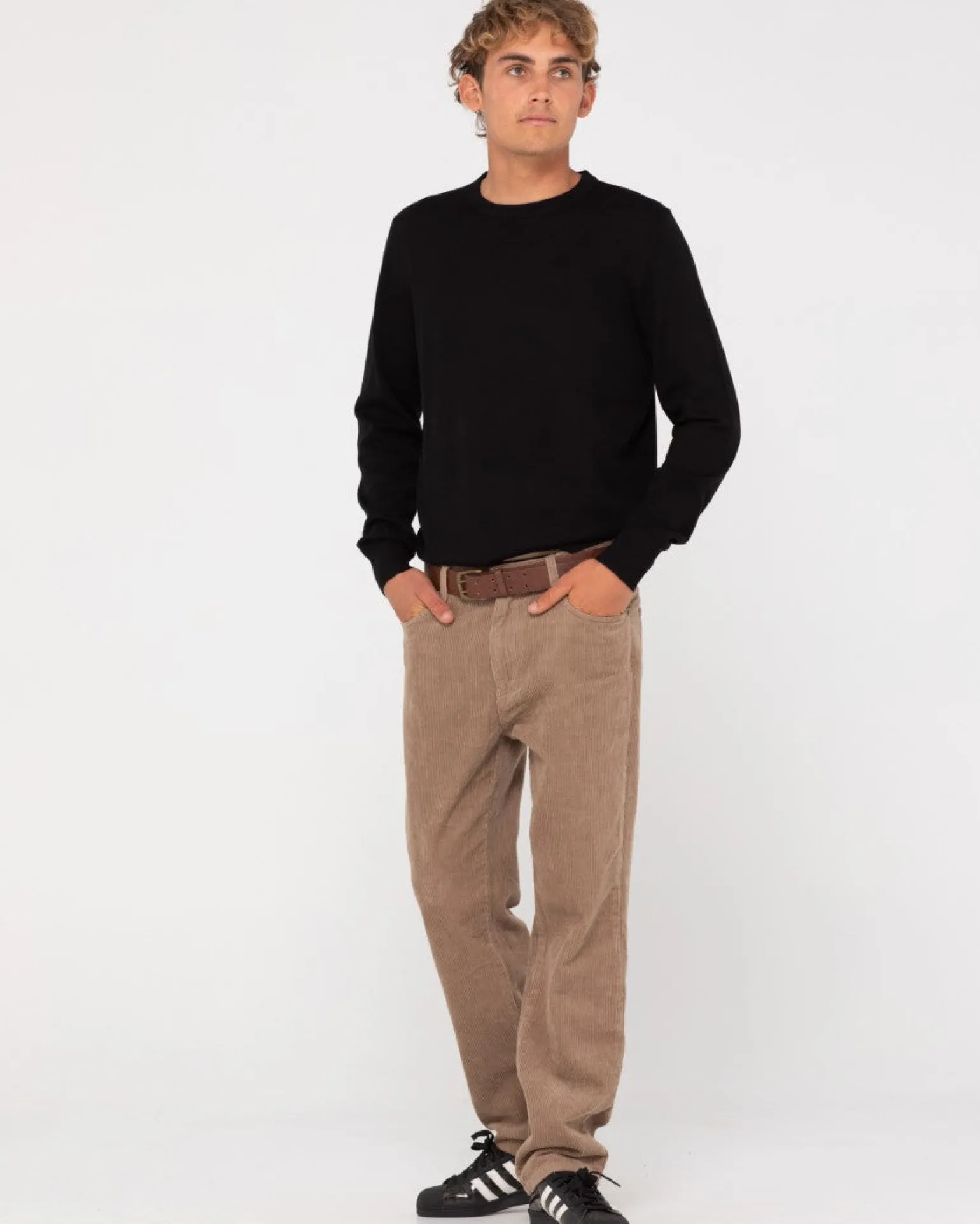 Jersey De Punto Con Cuello Redondo De Lana Ligera>Rusty Sale