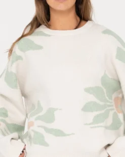 Jersey De Punto Con Cuello Redondo Y Ajuste Relajado De Lily><noscript><img width=