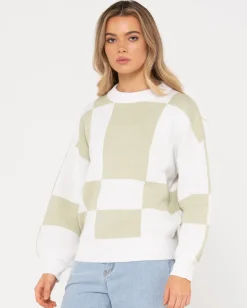 Jersey De Punto Con Cuello Redondo En Contraste Dora><noscript><img width=