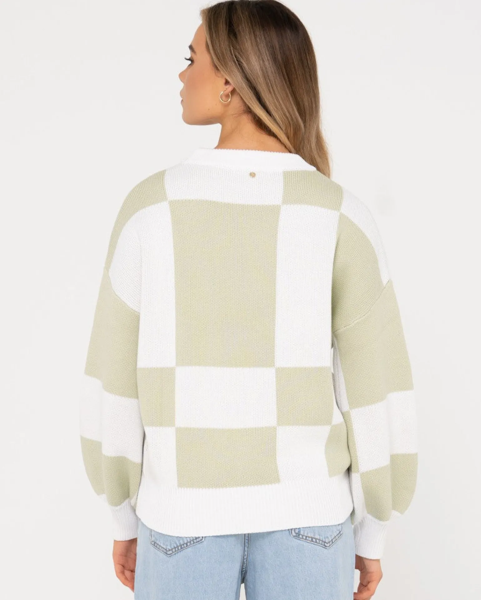 Jersey De Punto Con Cuello Redondo En Contraste Dora>Rusty Best Sale