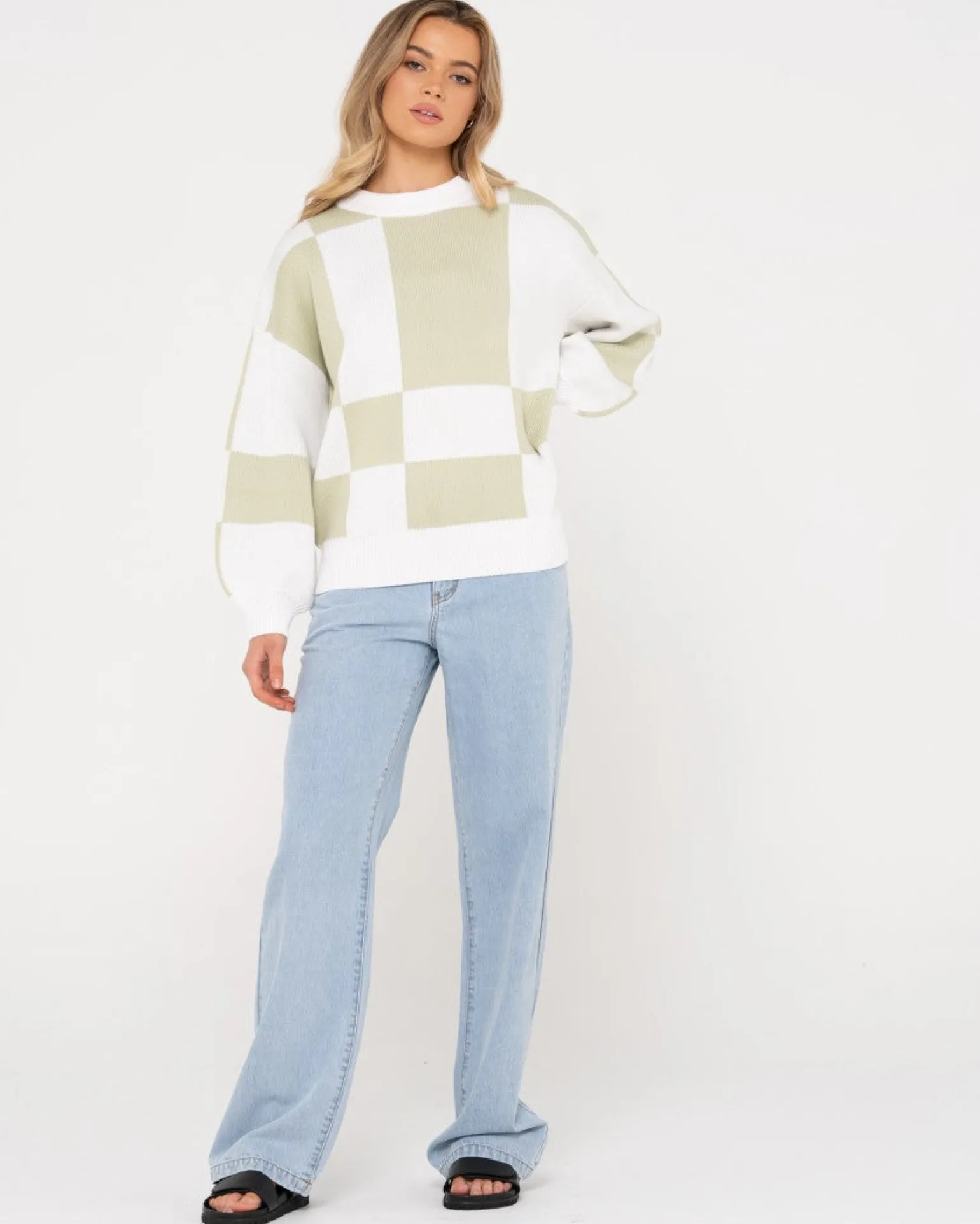 Jersey De Punto Con Cuello Redondo En Contraste Dora>Rusty Best Sale