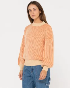Jersey De Punto Con Cuello Simulado Y Ajuste Relajado De Ora><noscript><img width=