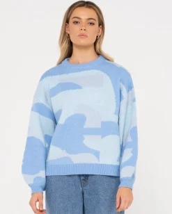 Jersey De Punto Extragrande Con Cuello Redondo Oceano>Rusty Outlet