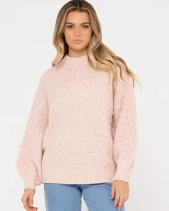 Jersey De Punto Grueso Y Relajado Con Cuello Redondo De Loulou>Rusty Cheap