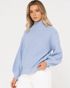 Jersey De Punto Grueso Y Relajado Con Cuello Simulado Marlow><noscript><img width=