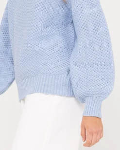 Jersey De Punto Grueso Y Relajado Con Cuello Simulado Marlow><noscript><img width=