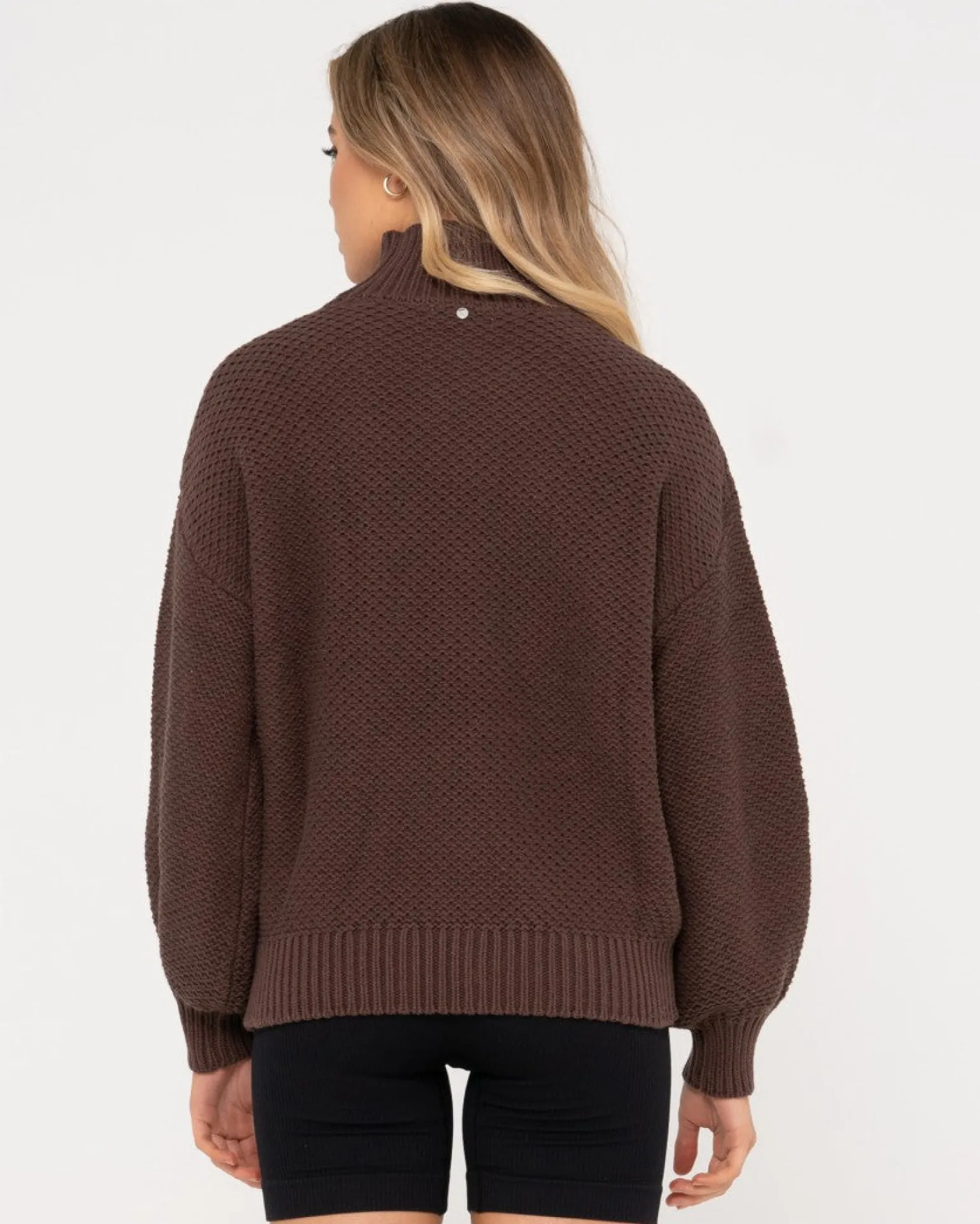 Jersey De Punto Grueso Y Relajado Con Cuello Simulado Marlow>Rusty Online