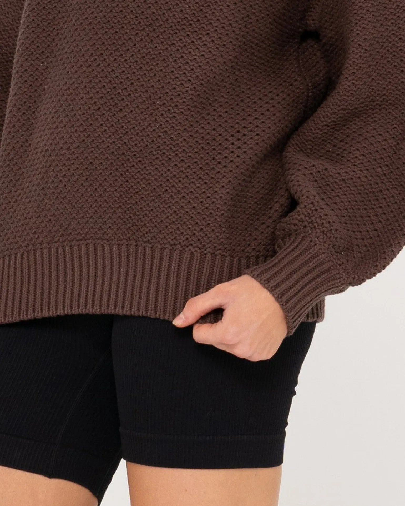 Jersey De Punto Grueso Y Relajado Con Cuello Simulado Marlow>Rusty Online