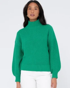 Jersey De Punto Grueso Y Relajado Con Cuello Simulado Marlow>Rusty New
