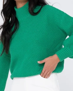 Jersey De Punto Grueso Y Relajado Con Cuello Simulado Marlow><noscript><img width=