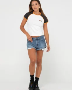 Minishort Vaquero De Talle Bajo Pheonix><noscript><img width=