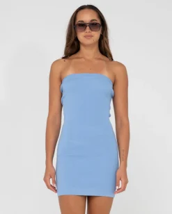 Minivestido De Punto Sin Tirantes Amelia>Rusty Hot