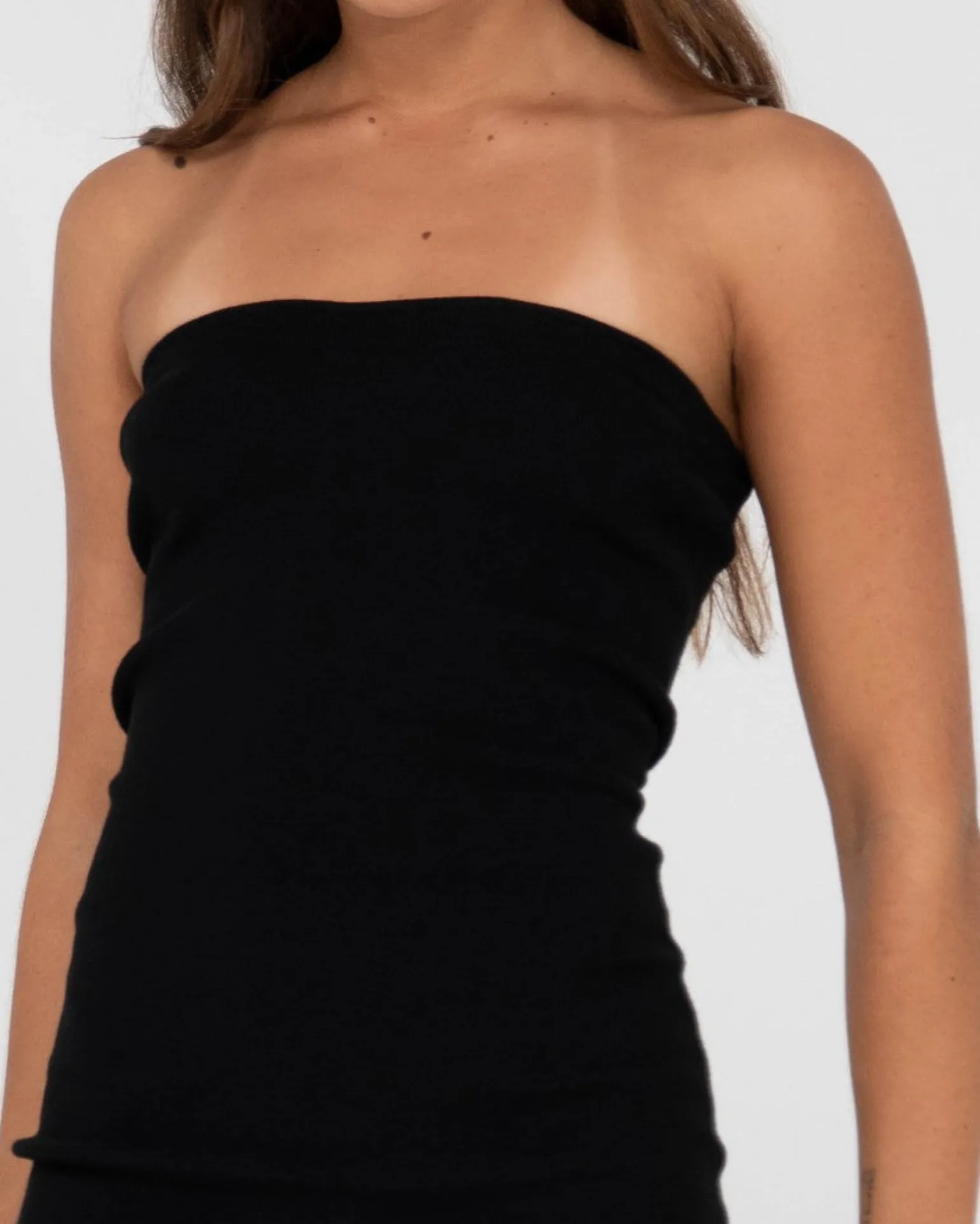 Minivestido De Punto Sin Tirantes Amelia>Rusty Discount