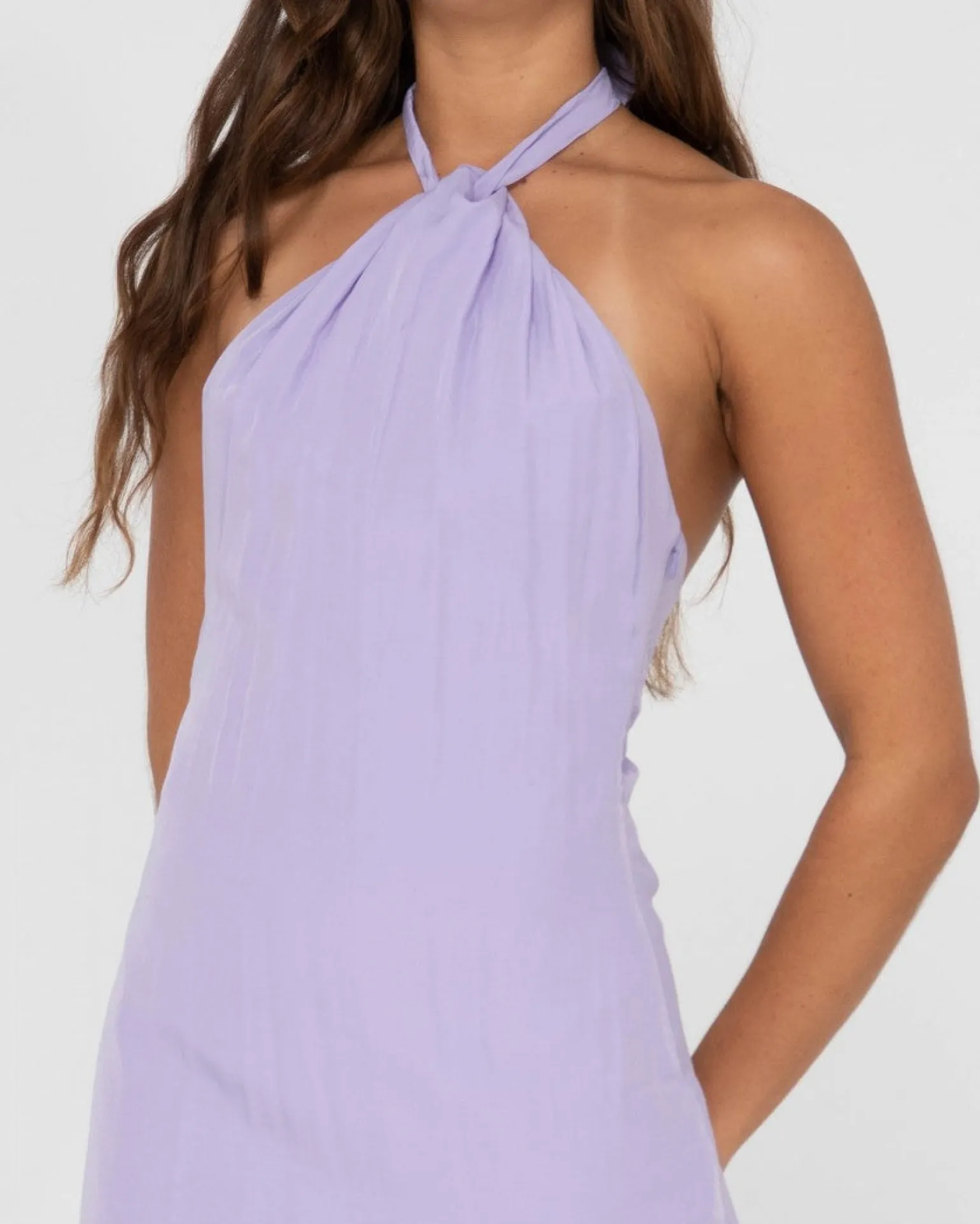 Minivestido Halter Retorcido Harlet>Rusty Store