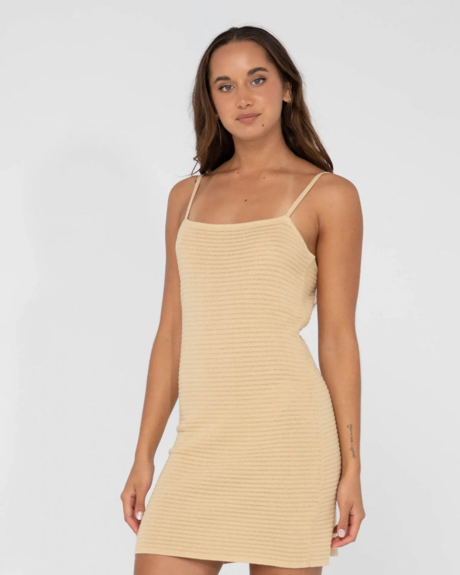 Minivestido Lencero De Punto Acanalado Harri>Rusty Fashion
