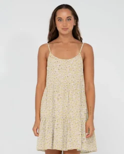 Minivestido Lencero Escalonado Con Estampado Floral Magnolia>Rusty Online