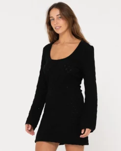 Minivestido Leo De Punto De Manga Larga><noscript><img width=