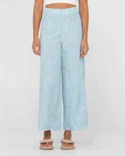 Pantalon Ancho De Cintura Alta Con Estampado Maia><noscript><img width=