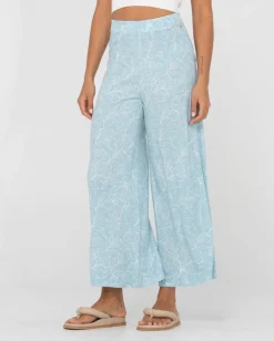 Pantalon Ancho De Cintura Alta Con Estampado Maia><noscript><img width=