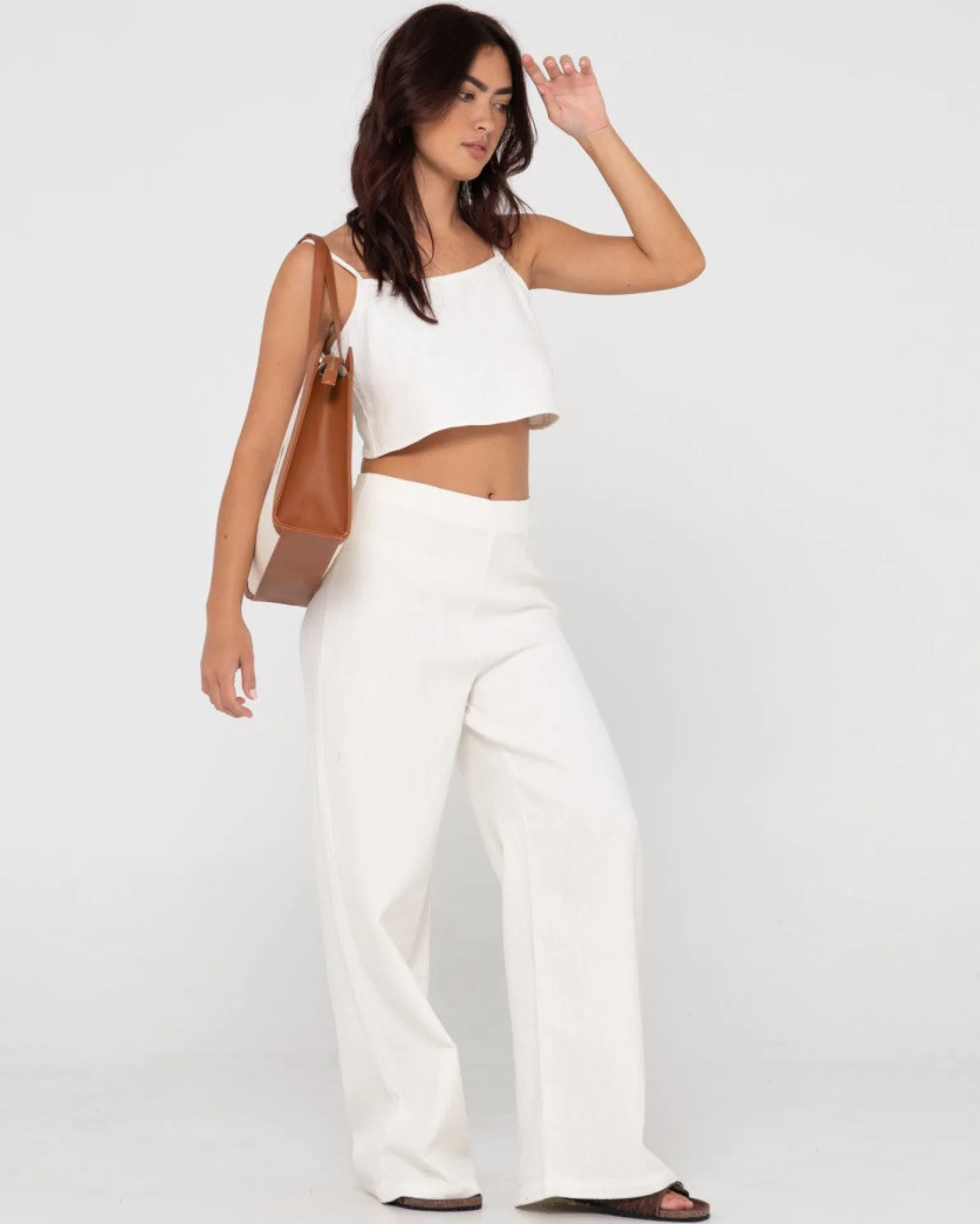 Pantalon Ancho De Talle Alto Radiate>Rusty Cheap