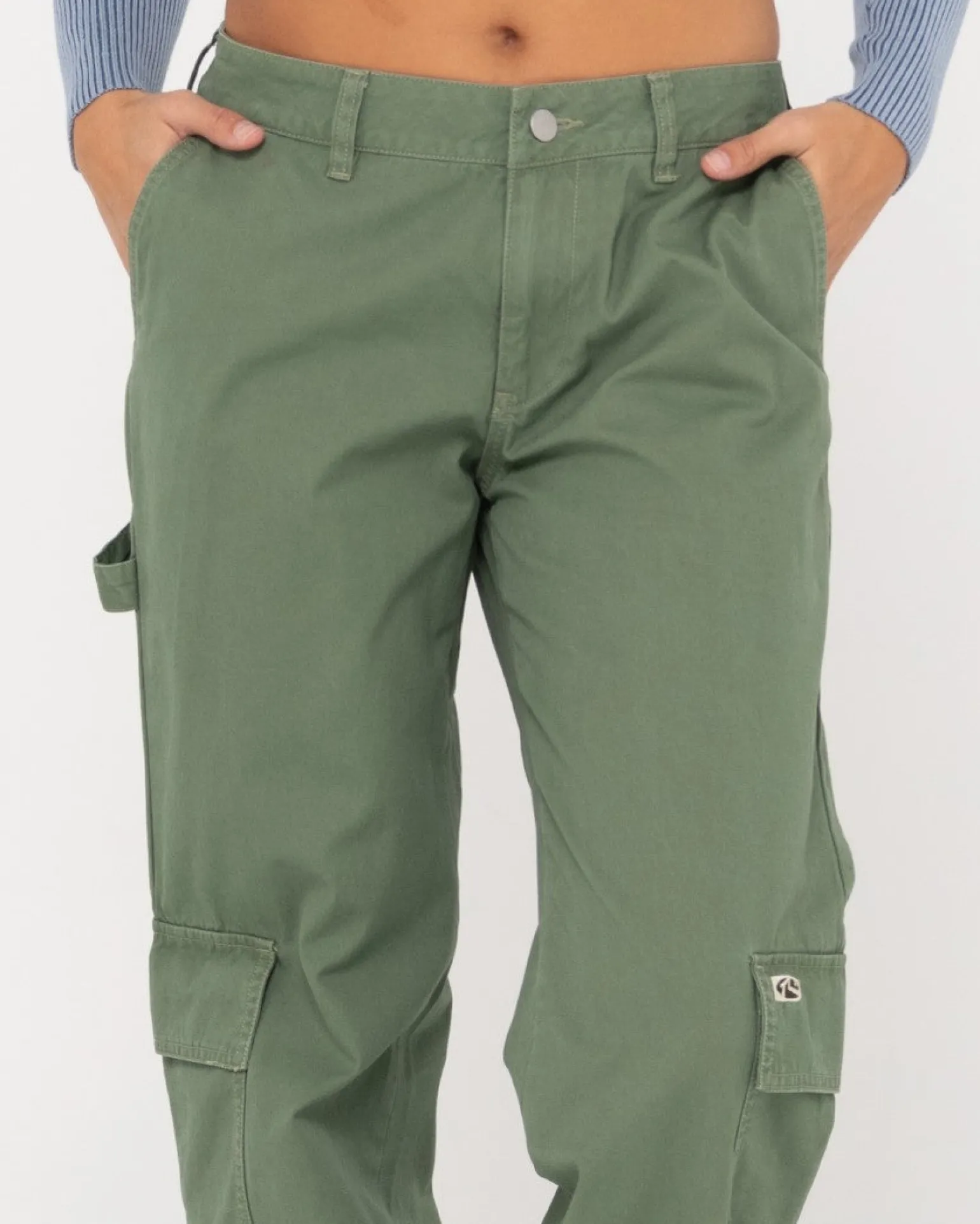 Pantalon Cargo Recto De Talle Bajo Cade>Rusty Discount