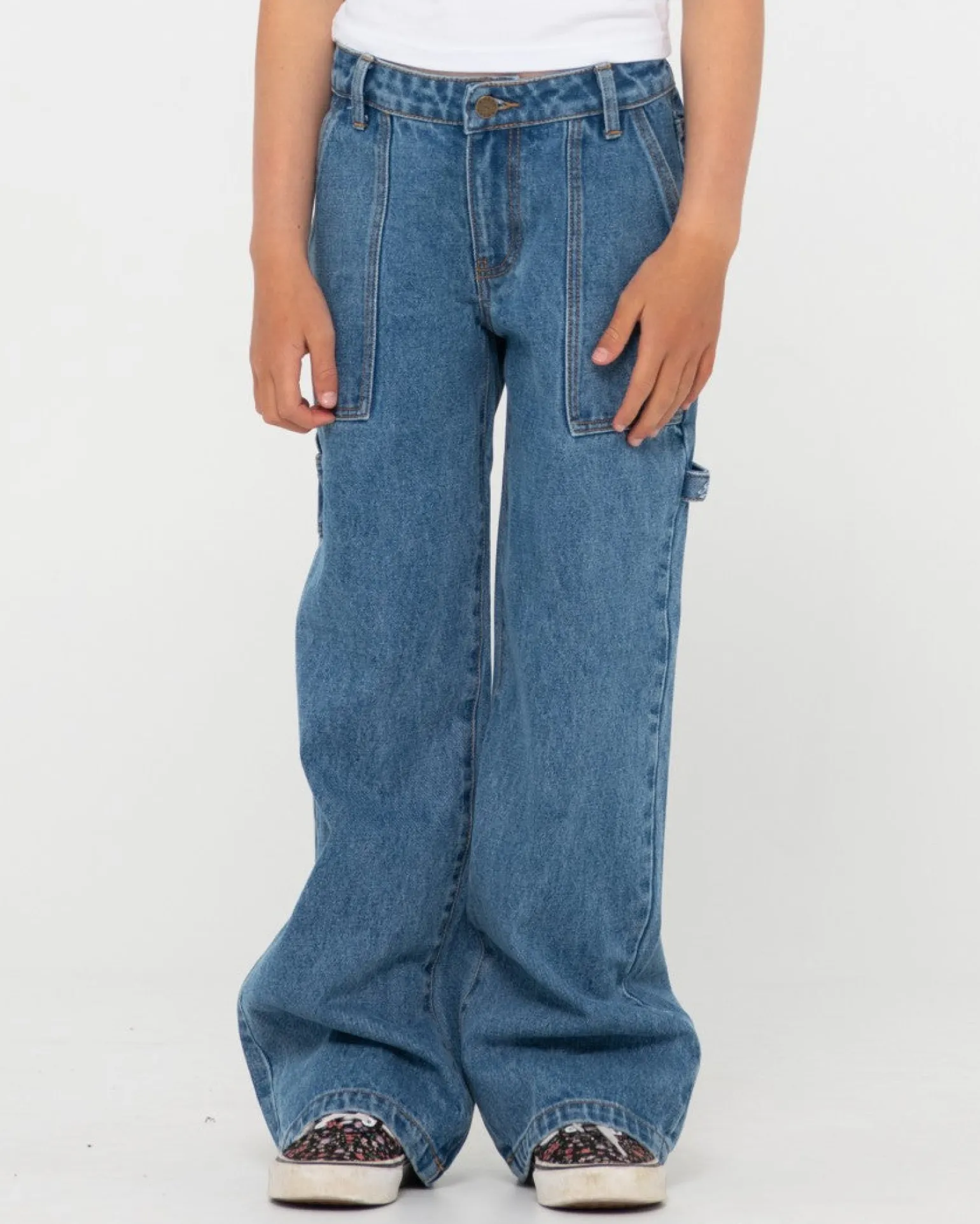 Pantalon Carpintero Billie Low Denim Ninas>Rusty Cheap