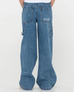 Pantalon Carpintero Billie Low Denim Ninas><noscript><img width=