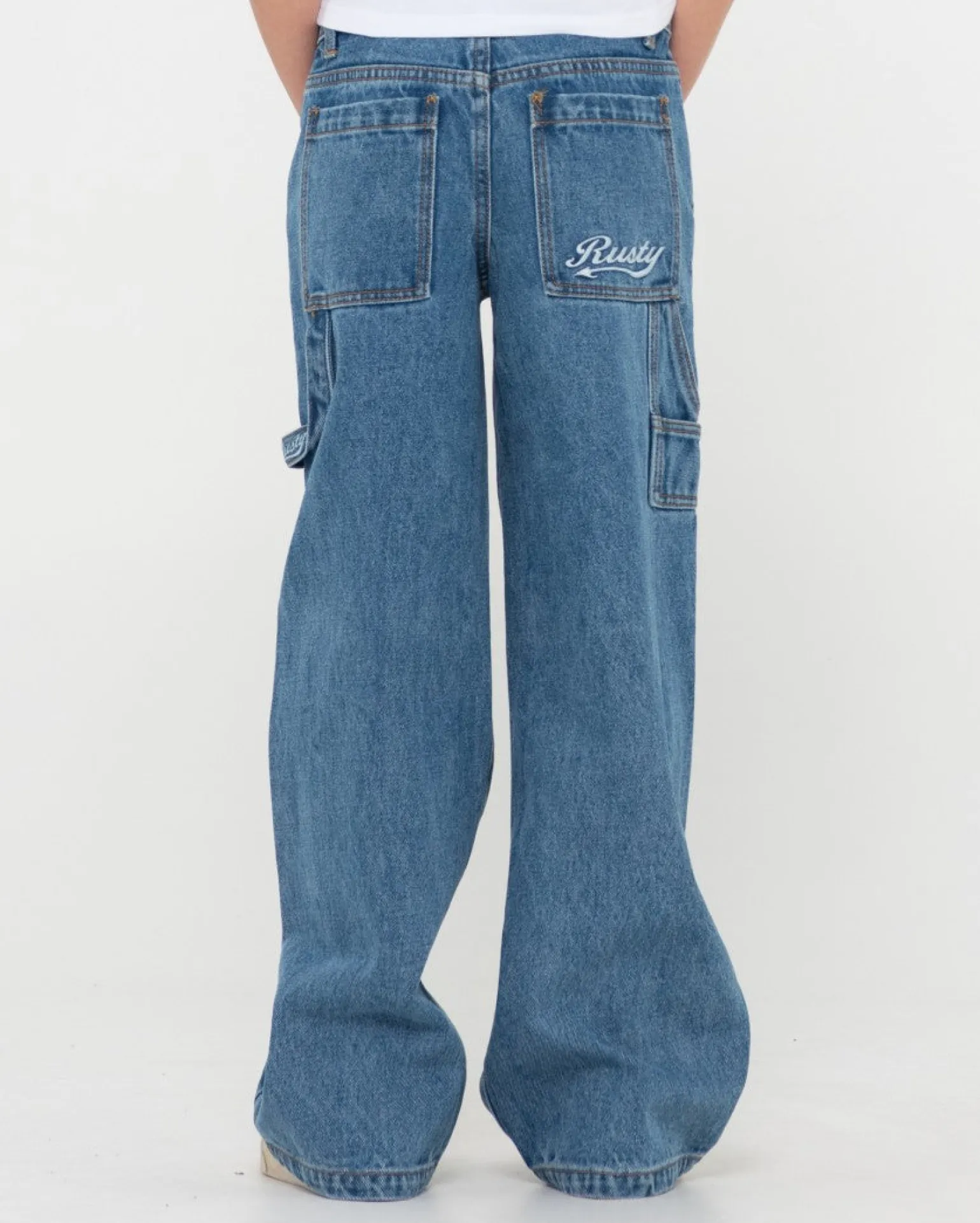 Pantalon Carpintero Billie Low Denim Ninas>Rusty Cheap