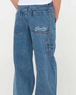 Pantalon Carpintero Billie Low Denim Ninas><noscript><img width=