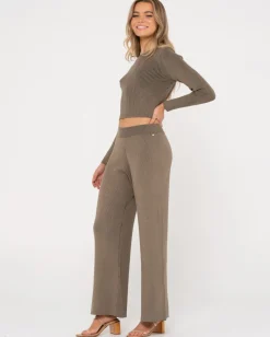 Pantalon Confort De Punto Con Pernera Ancha Solace><noscript><img width=