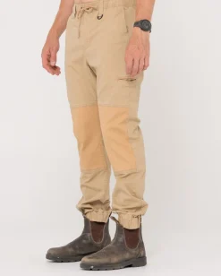 Pantalon Con Punos Elasticos Y Levantamiento Pesado>Rusty Fashion