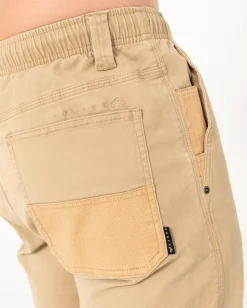 Pantalon Con Punos Elasticos Y Levantamiento Pesado><noscript><img width=