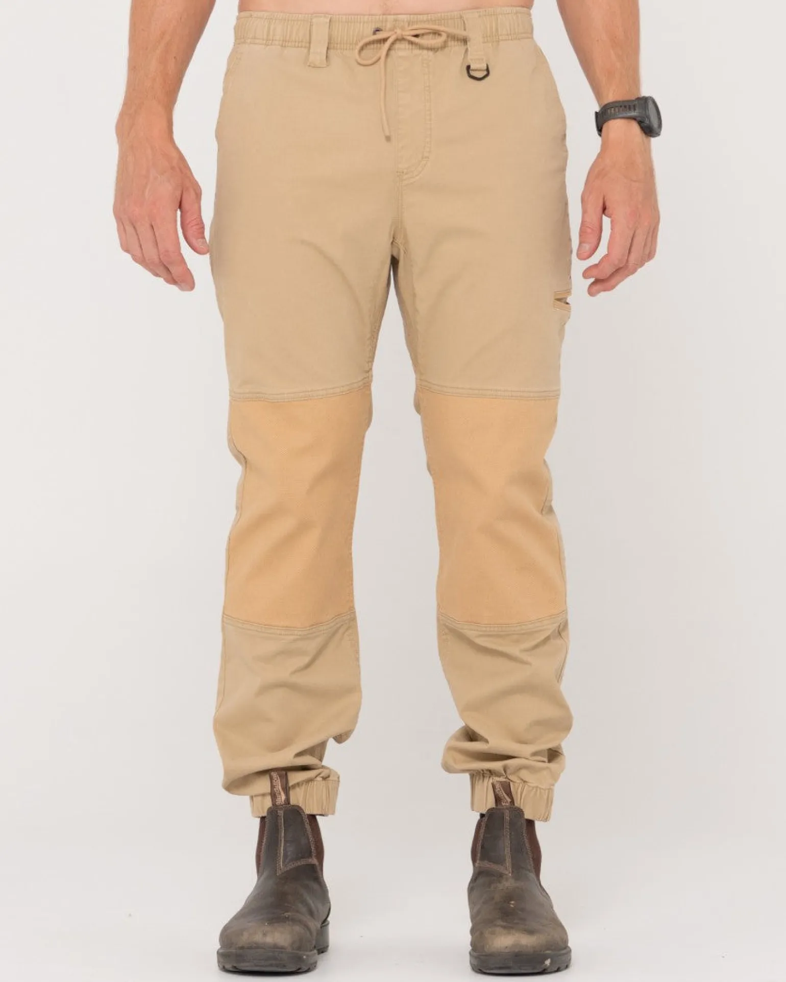Pantalon Con Punos Elasticos Y Levantamiento Pesado>Rusty Fashion