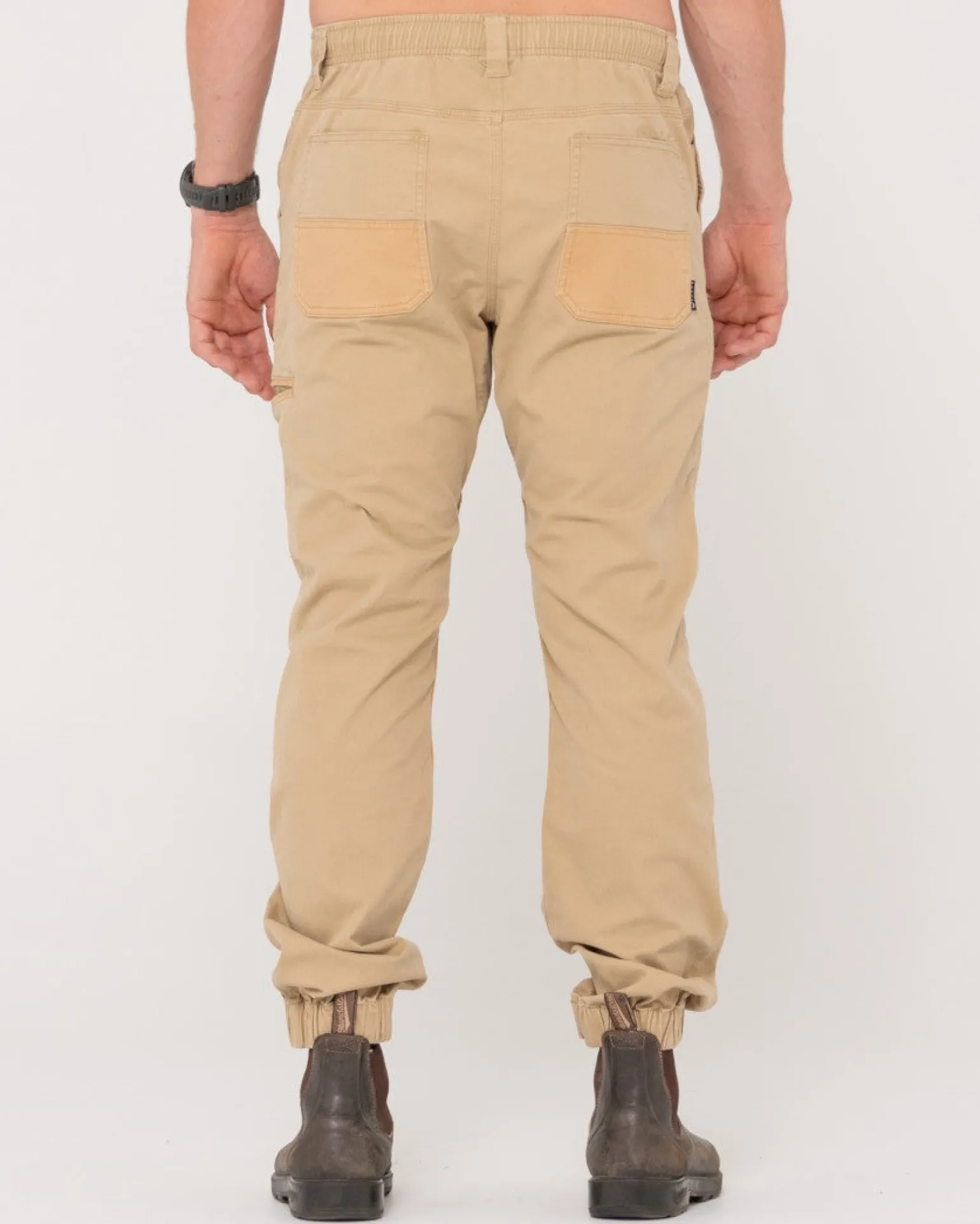 Pantalon Con Punos Elasticos Y Levantamiento Pesado>Rusty Fashion