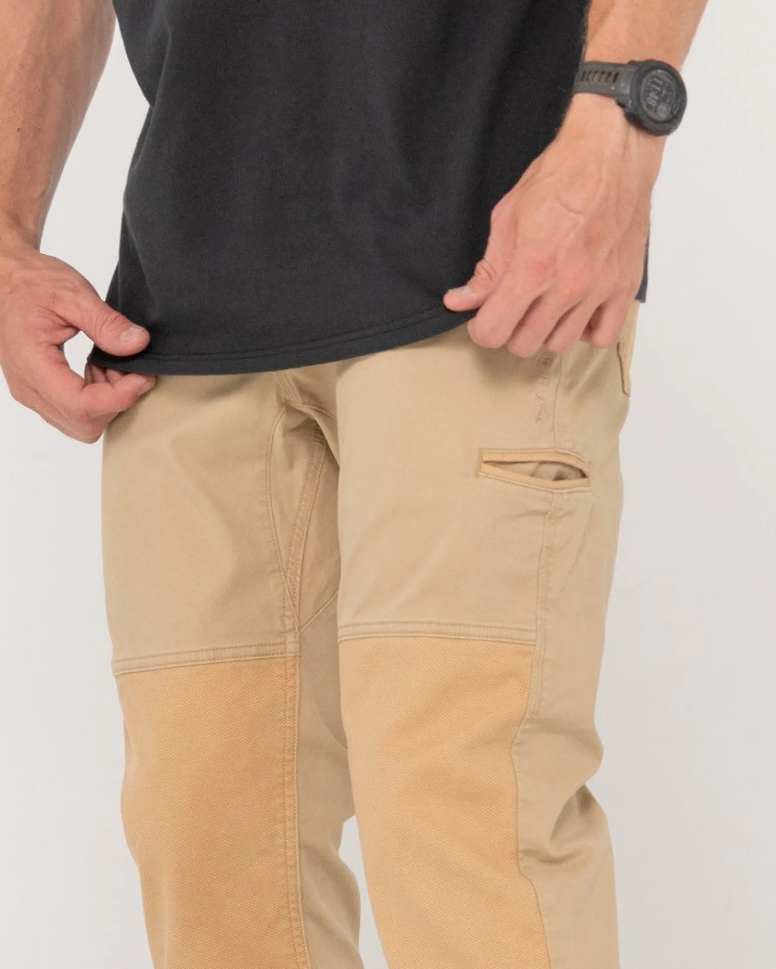 Pantalon Con Punos Elasticos Y Levantamiento Pesado>Rusty Fashion