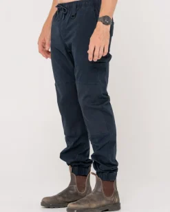 Pantalon Con Punos Elasticos Y Levantamiento Pesado><noscript><img width=