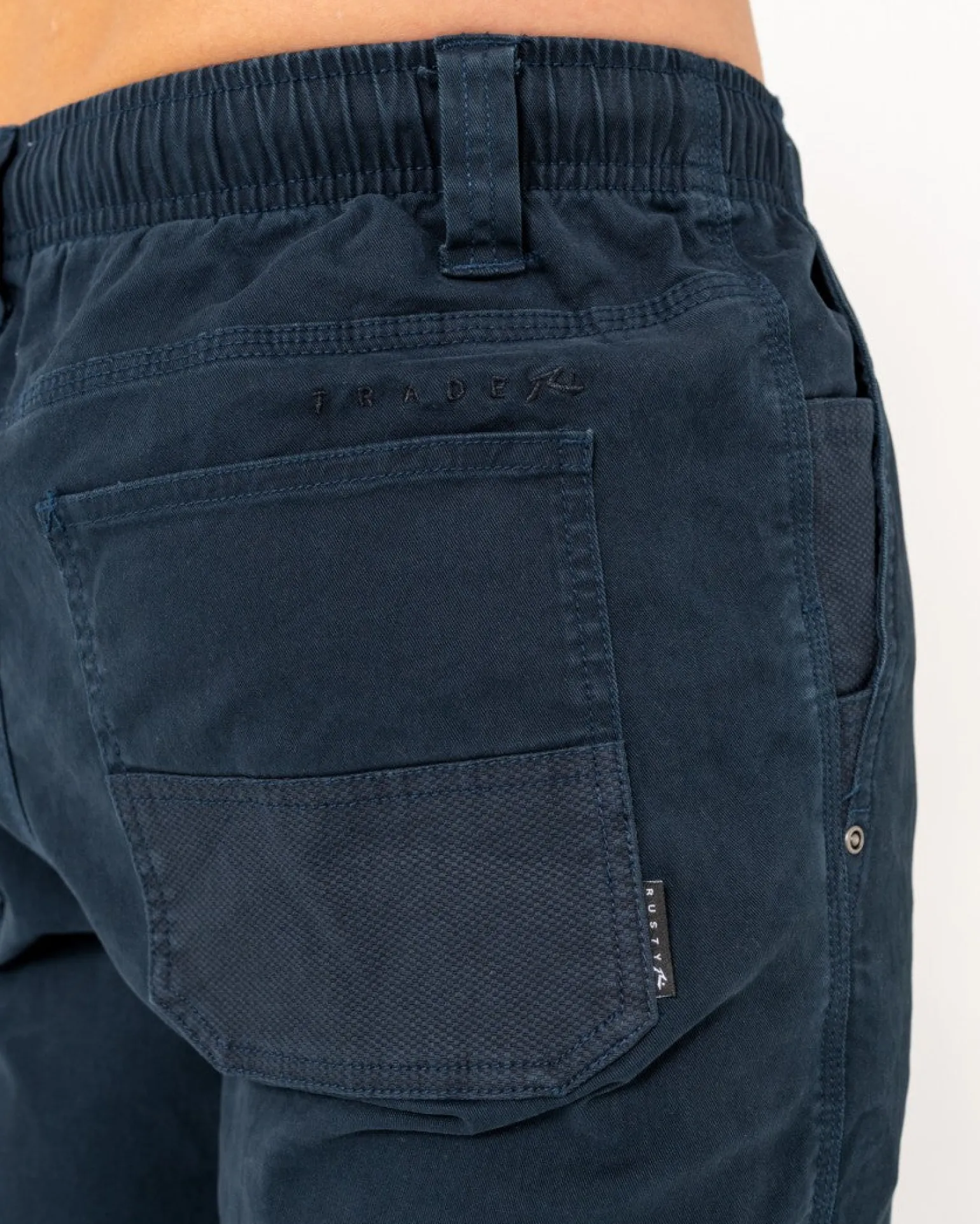 Pantalon Con Punos Elasticos Y Levantamiento Pesado>Rusty Best Sale